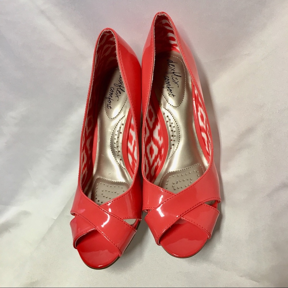 Dex Flex Comfort 3" Wedge Heel Shoes Size 8